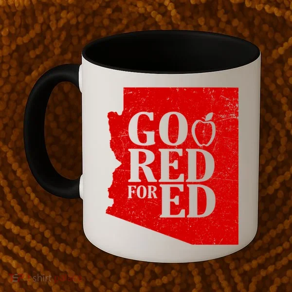Go Red For Ed Distressed Coffee Mug
