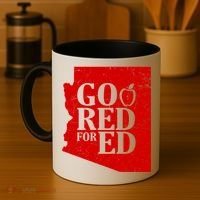 Go Red For Ed Distressed Coffee Mug thumb 4