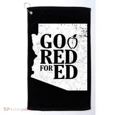 Go Red For Ed Distressed Golf Towel