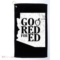 Go Red For Ed Distressed Golf Towel thumb 0