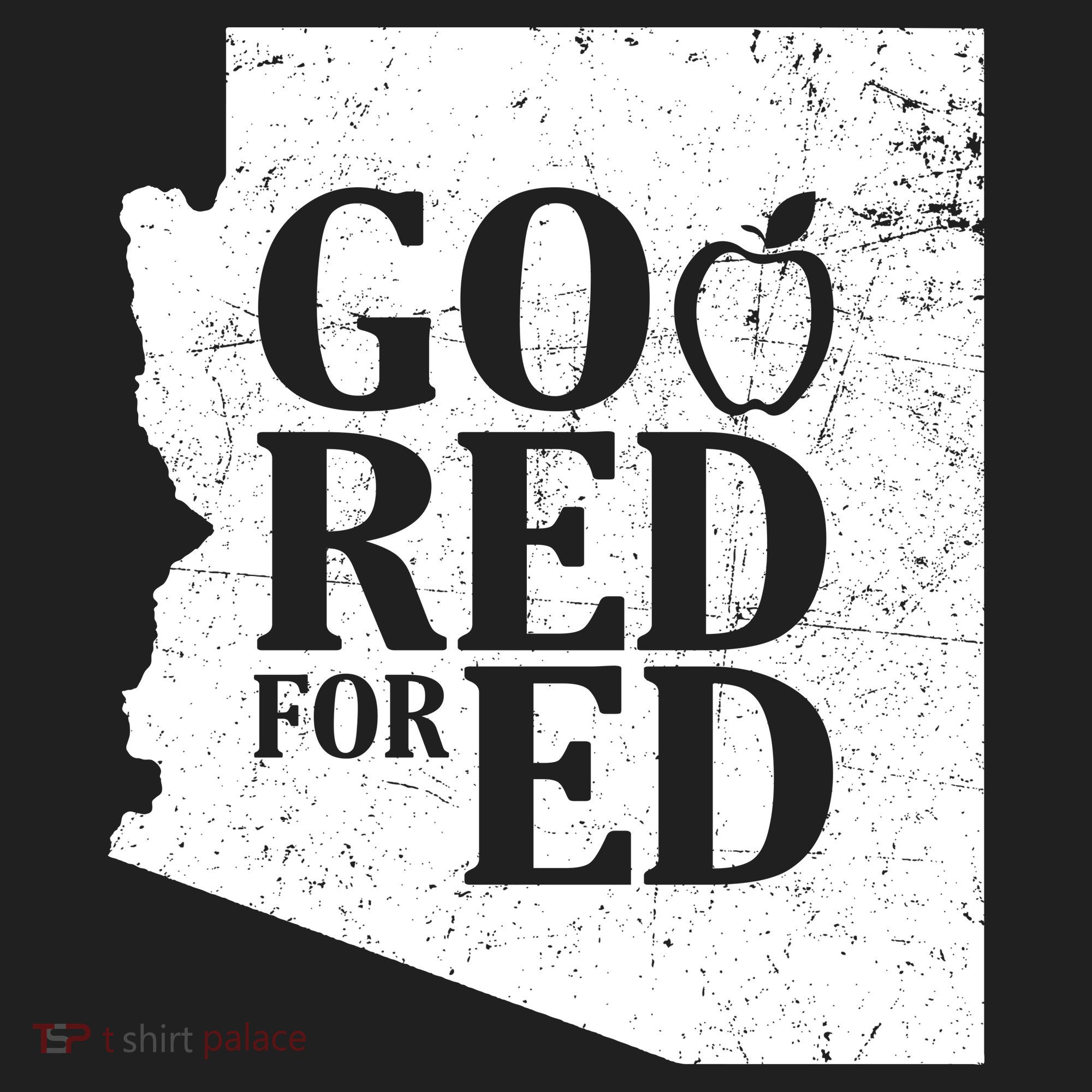 Go Red For Ed Distressed Golf Towel