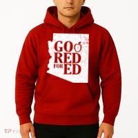 Go Red For Ed Distressed Hoodie thumb 2