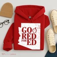 Go Red For Ed Distressed Hoodie thumb 4