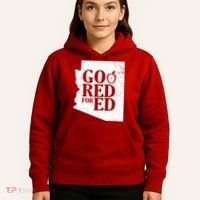 Go Red For Ed Distressed Hoodie thumb 5