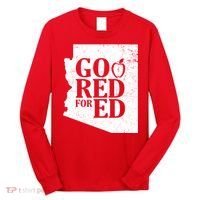 Go Red For Ed Distressed Long Sleeve Shirt thumb 0