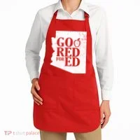 Go Red For Ed Distressed Apron thumb 2