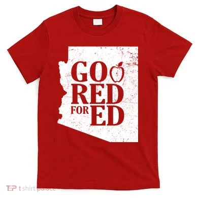 Go Red For Ed Distressed T-Shirt