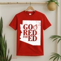 Go Red For Ed Distressed T-Shirt thumb 2