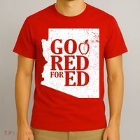 Go Red For Ed Distressed T-Shirt thumb 3