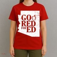 Go Red For Ed Distressed T-Shirt thumb 4