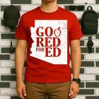 Go Red For Ed Distressed T-Shirt thumb 6