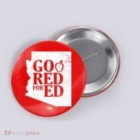 Go Red For Ed Distressed Button thumb 0
