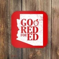 Go Red For Ed Distressed Coaster thumb 0