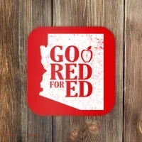 Go Red For Ed Distressed Coaster thumb 0