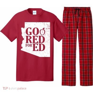 Go Red For Ed Distressed Pajama Set