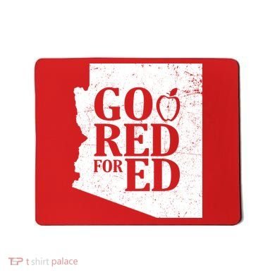 Go Red For Ed Distressed Mousepad
