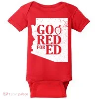 Go Red For Ed Distressed Baby Bodysuit thumb 0