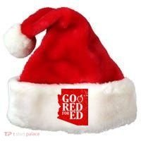 Go Red For Ed Distressed Santa Hat thumb 0