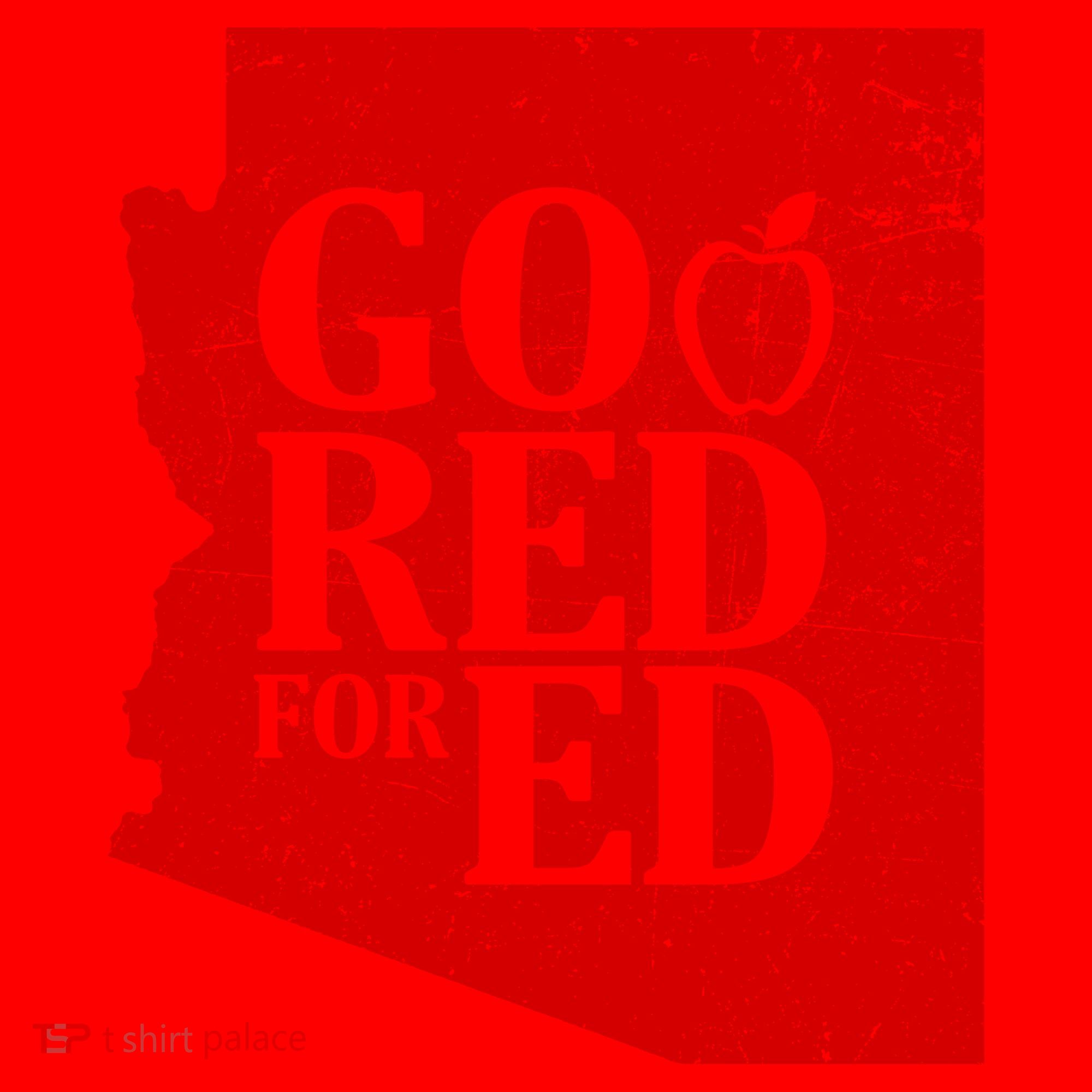 Go Red For Ed Distressed Santa Hat