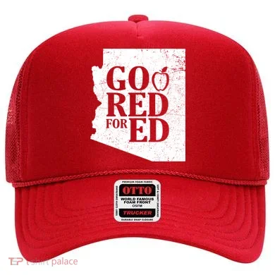 Go Red For Ed Distressed Hat