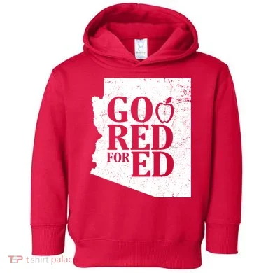 Go Red For Ed Distressed Toddler Hoodie