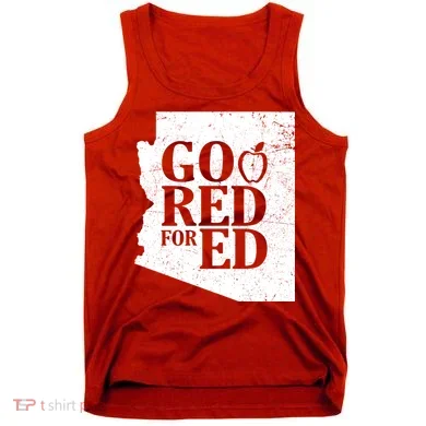 Go Red For Ed Distressed Tank Top