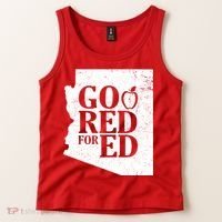 Go Red For Ed Distressed Tank Top thumb 2
