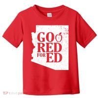 Go Red For Ed Distressed Toddler T-Shirt thumb 0