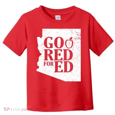 Go Red For Ed Distressed Toddler T-Shirt