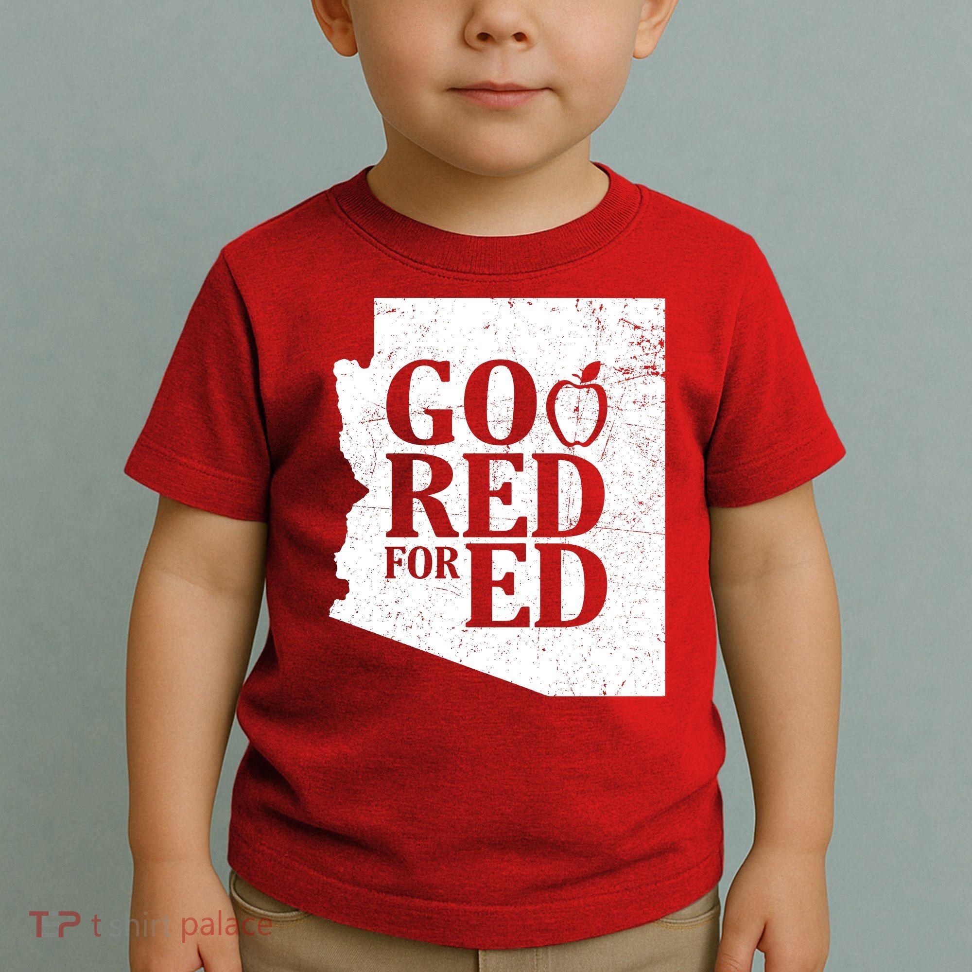 Go Red For Ed Distressed Toddler T-Shirt