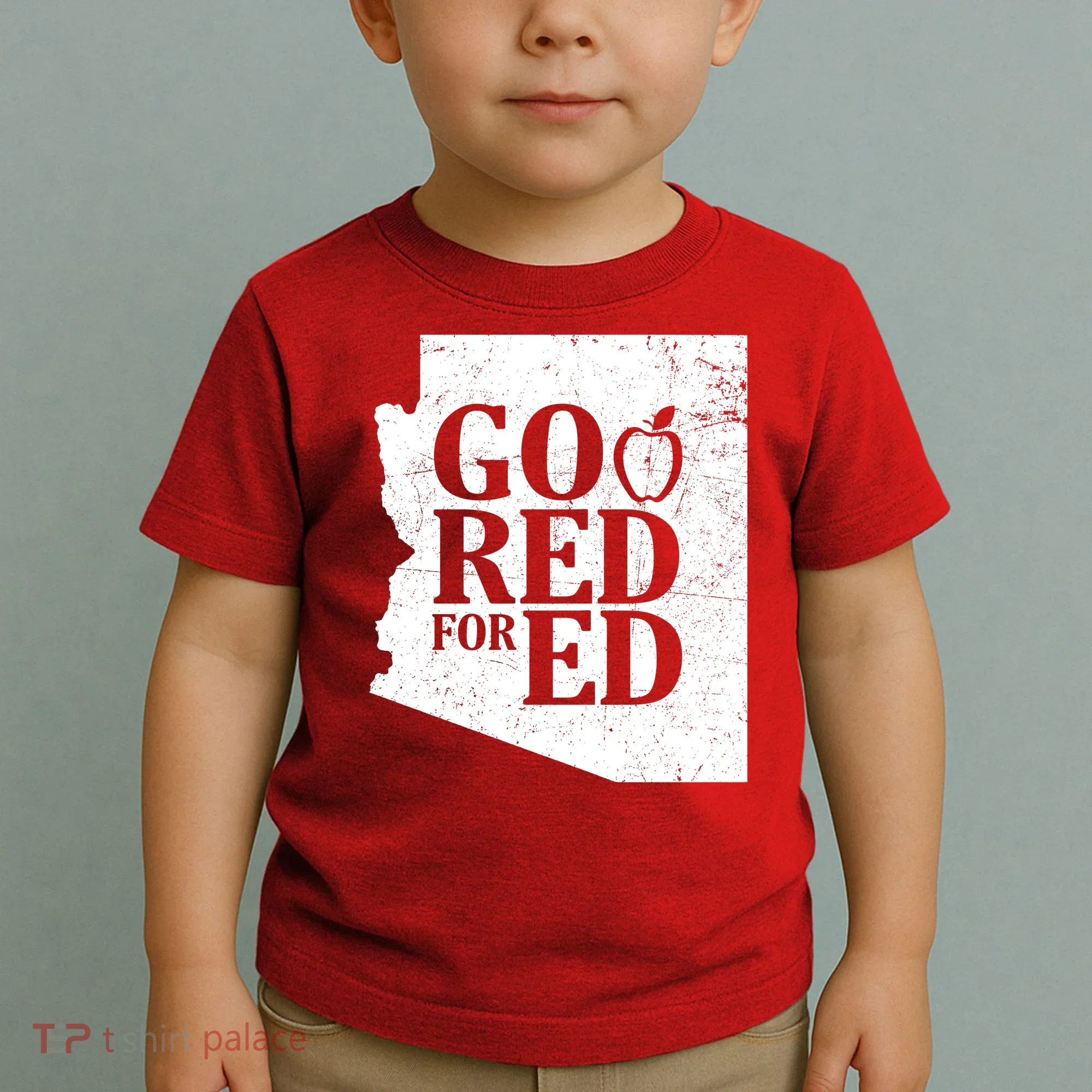 Go Red For Ed Distressed Toddler T-Shirt