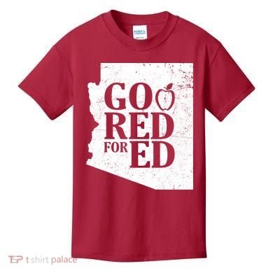 Go Red For Ed Distressed Kids T-Shirt