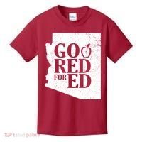 Go Red For Ed Distressed Kids T-Shirt thumb 0