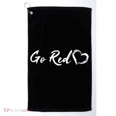 Go Red Heart Disease Awareness Golf Towel