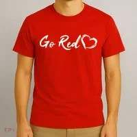 Go Red Heart Disease Awareness T-Shirt thumb 3
