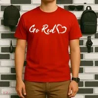 Go Red Heart Disease Awareness T-Shirt thumb 6