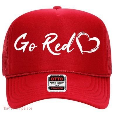 Go Red Heart Disease Awareness Hat