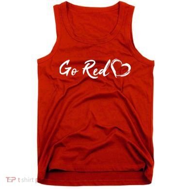 Go Red Heart Disease Awareness Tank Top