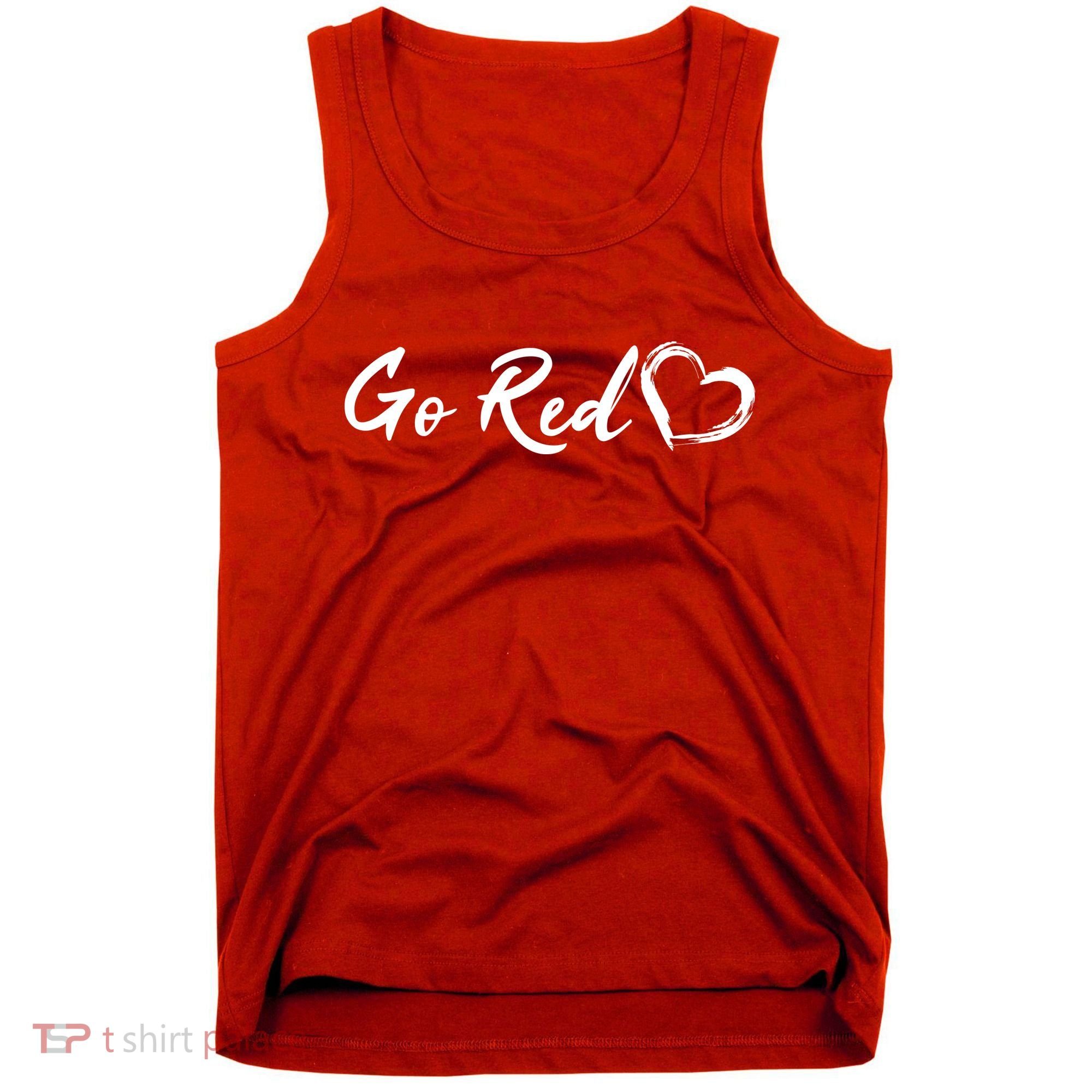 Go Red Heart Disease Awareness Tank Top