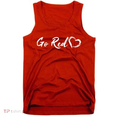 Go Red Heart Disease Awareness Tank Top