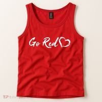 Go Red Heart Disease Awareness Tank Top thumb 2