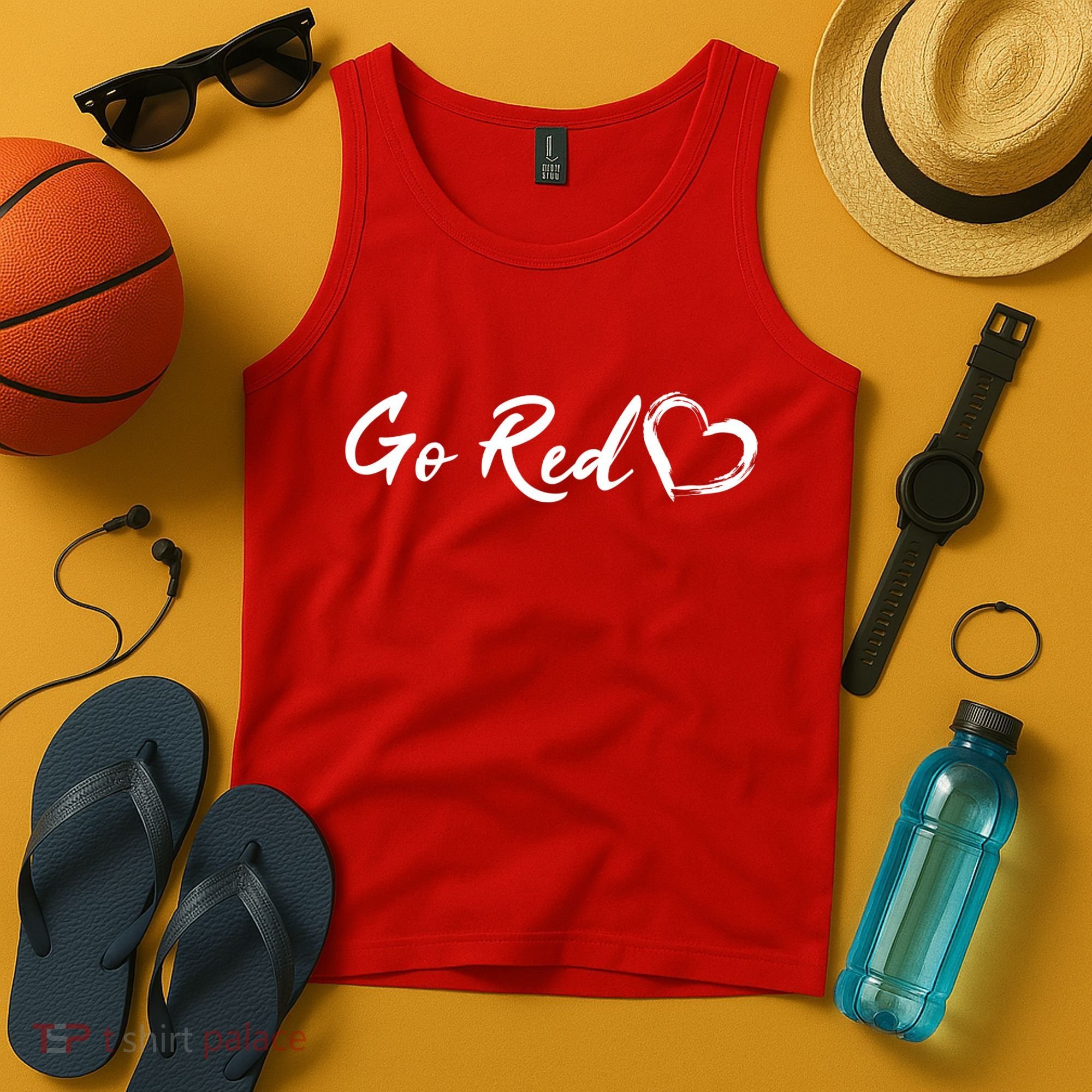 Go Red Heart Disease Awareness Tank Top