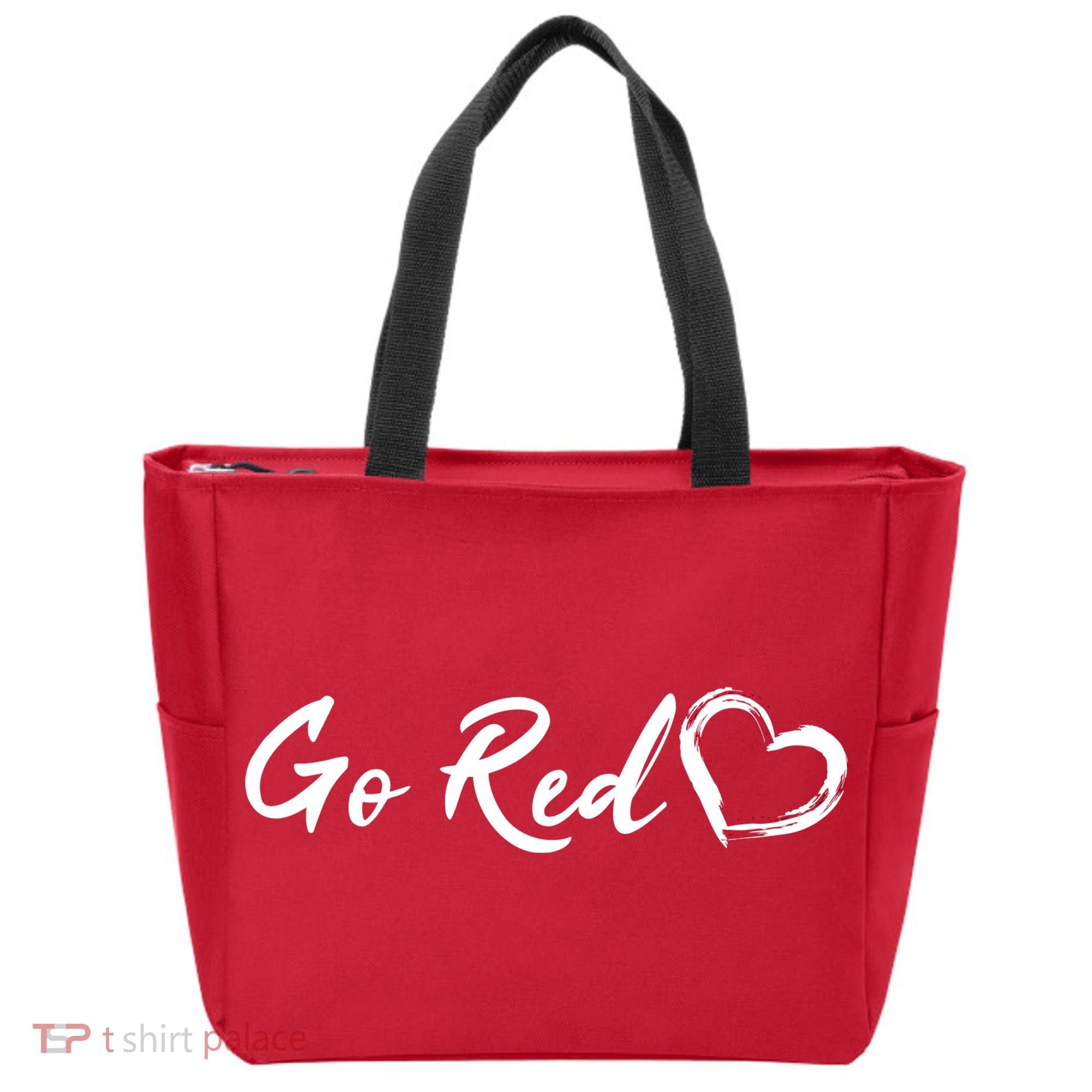 Go Red Heart Disease Awareness Tote Bag