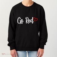 Go Red Heart Health Awareness Logo Women's Sweatshirt thumb 0