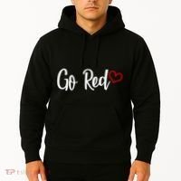 Go Red Heart Health Awareness Logo Hoodie thumb 2