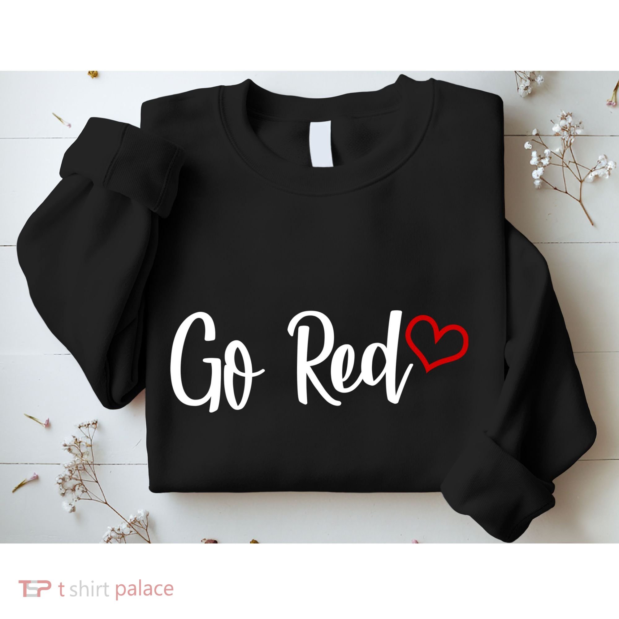 Go Red Heart Health Awareness Logo Sweatshirt