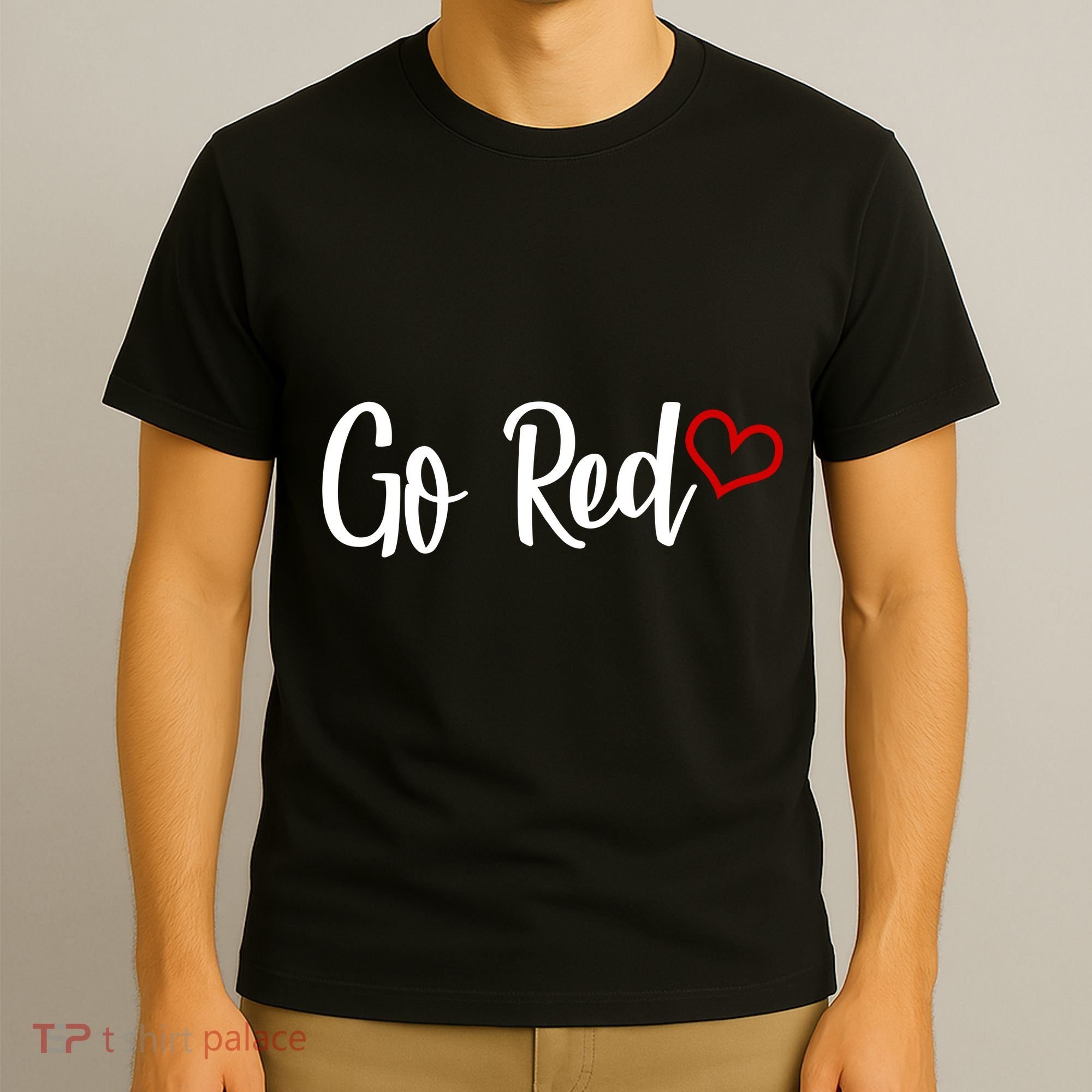 Go Red Heart Health Awareness Logo T-Shirt