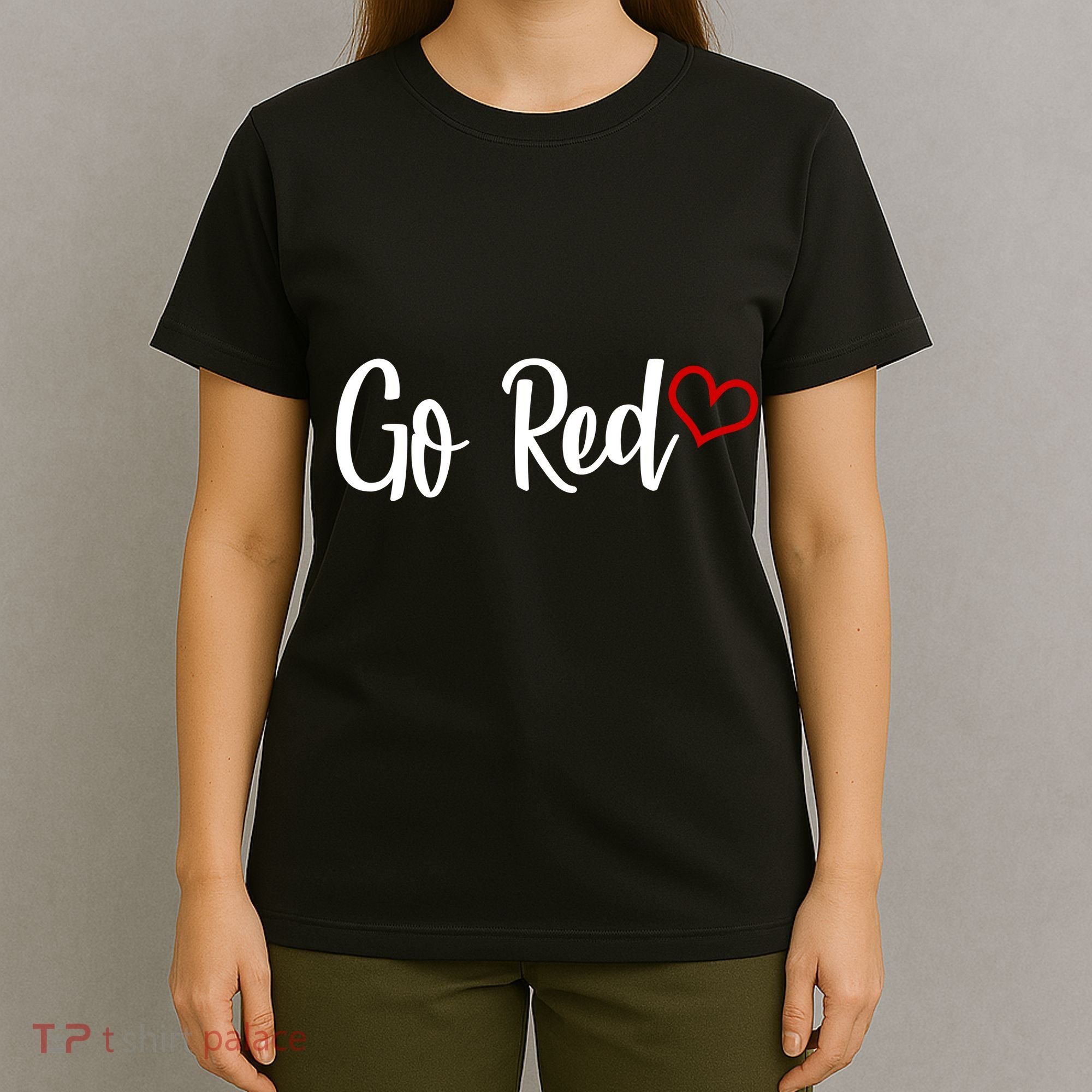 Go Red Heart Health Awareness Logo T-Shirt