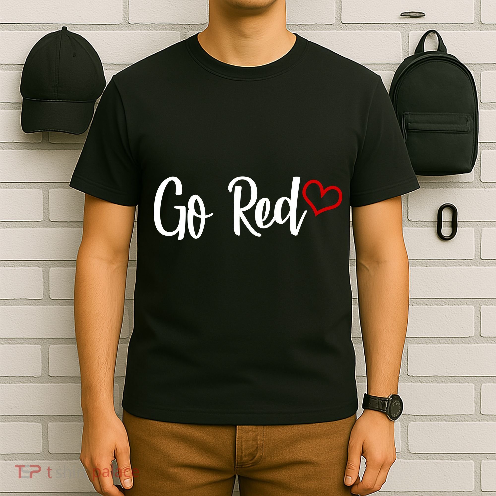 Go Red Heart Health Awareness Logo T-Shirt