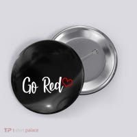 Go Red Heart Health Awareness Logo Button thumb 0